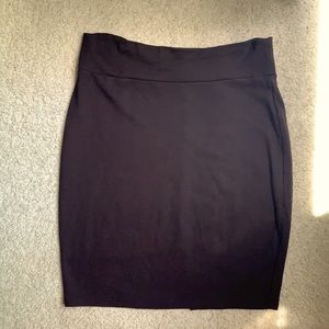 Black pencil skirt